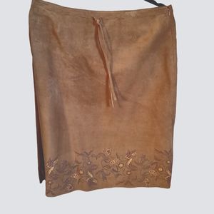 NWOT Express Vintage Suede Skirt